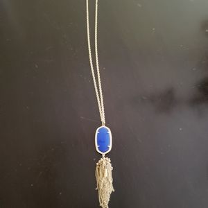 Kendra Scott Rayne Long Pendant Necklace In Gold